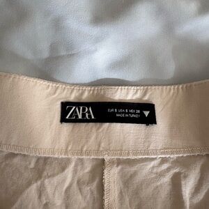 Zara Linen Formal Beige Pants
